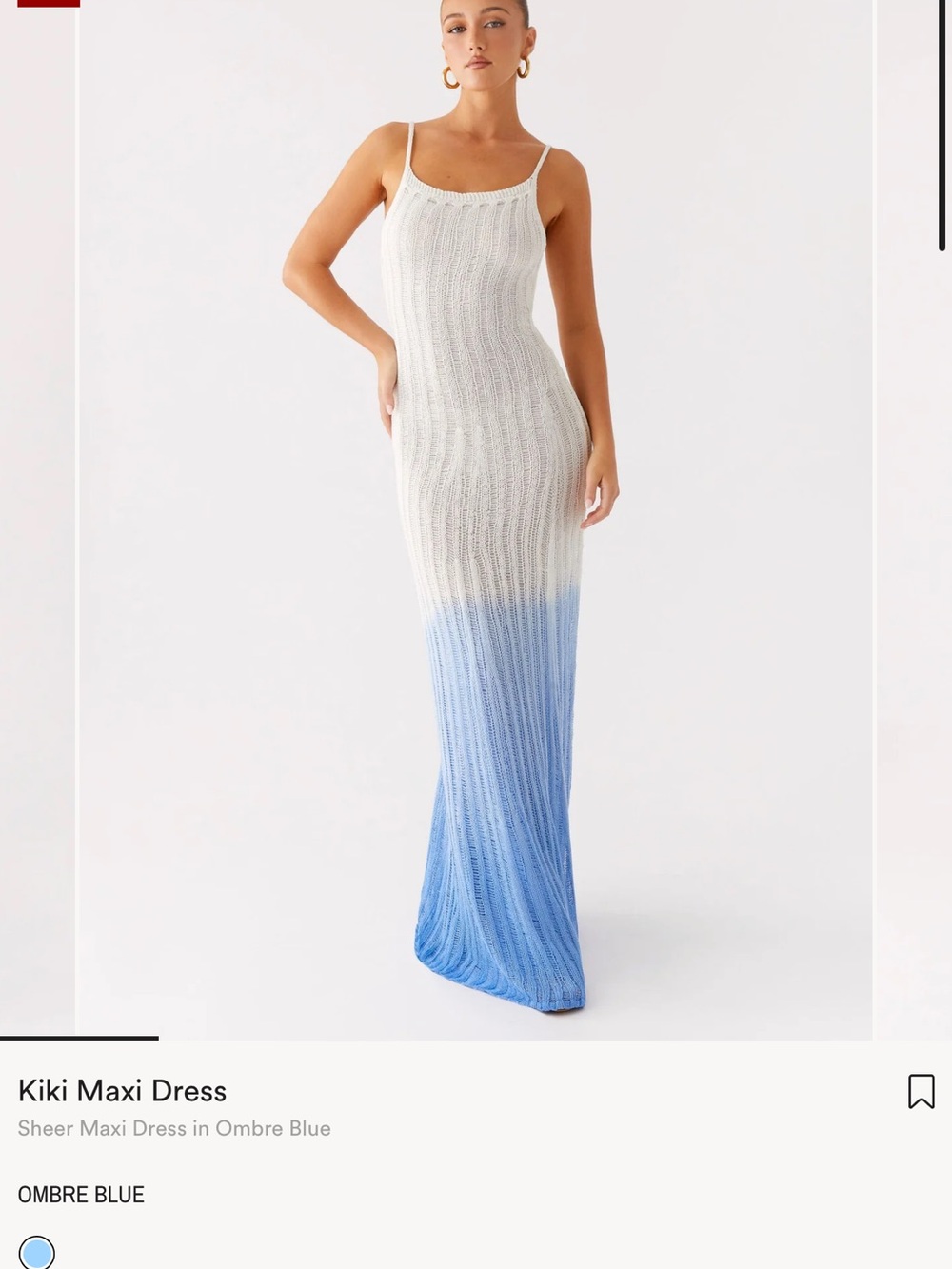 Peppermayo Kiki Ombre Blue Maxi Dress